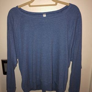Blue Long-sleeve American Apparel Sweater Tee